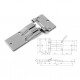 Zawias drzwi bocznych ocynkowany 210 mm, 11-120-04
