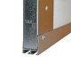 Aluminiowy profil dolny i górny bramy garażowej, 57-585