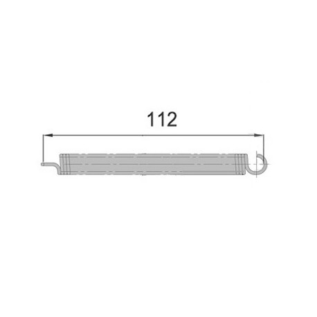 Sprężyna do zamka zewnętrznego L-112 mm, 15-189-01